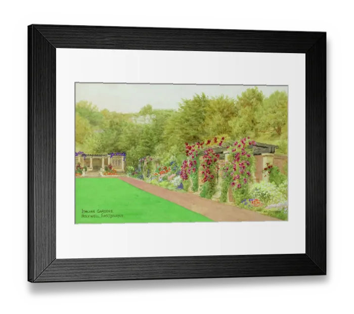 Framed Print : Italian Gardens, Holywell, Eastbourne, East Sussex Framed Print : Italian Gardens, Holywell, Eastbourne, East Sussex