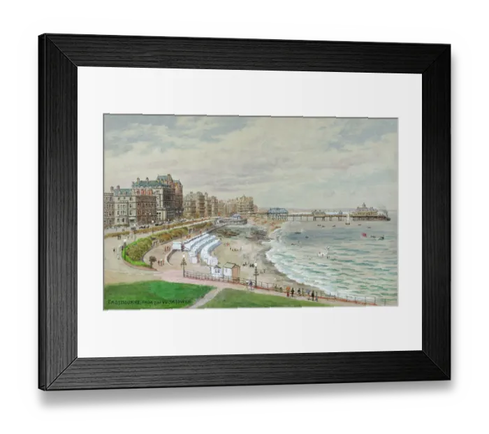 Framed Print : Eastbourne, East Sussex, viewed from the Wish Tower Framed Print : Eastbourne, East Sussex, viewed from the Wish Tower