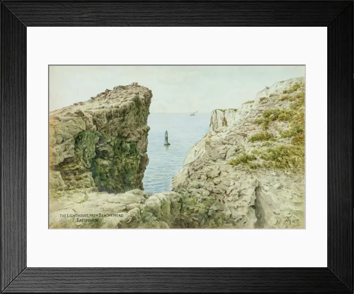 Framed Print : Eastbourne, East Sussex - Lighthouse from Beachy Head Framed Print : Eastbourne, East Sussex - Lighthouse from Beachy Head