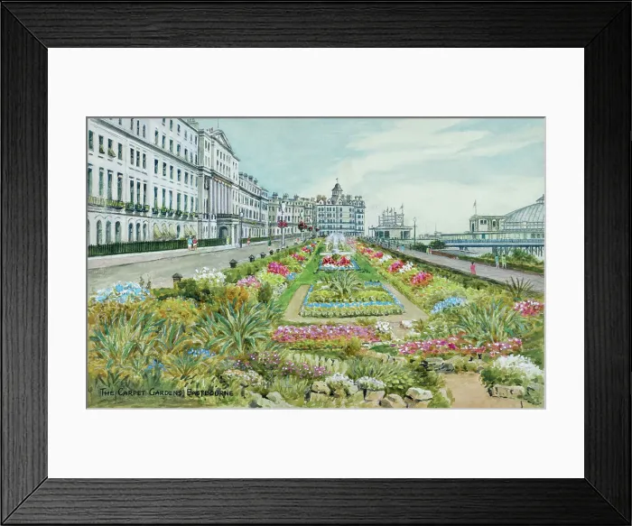 Framed Print : Carpet Gardens, Eastbourne, East Sussex Framed Print : Carpet Gardens, Eastbourne, East Sussex