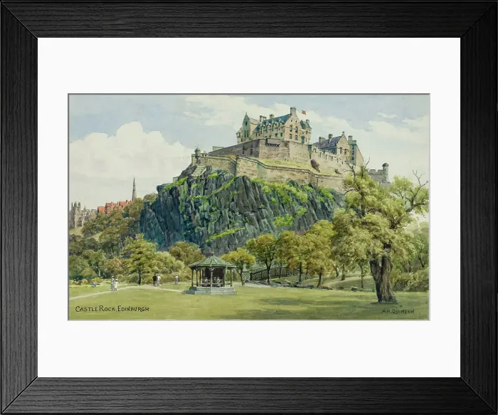 Framed Print : Castle Rock, Edinburgh, Scotland Framed Print : Castle Rock, Edinburgh, Scotland