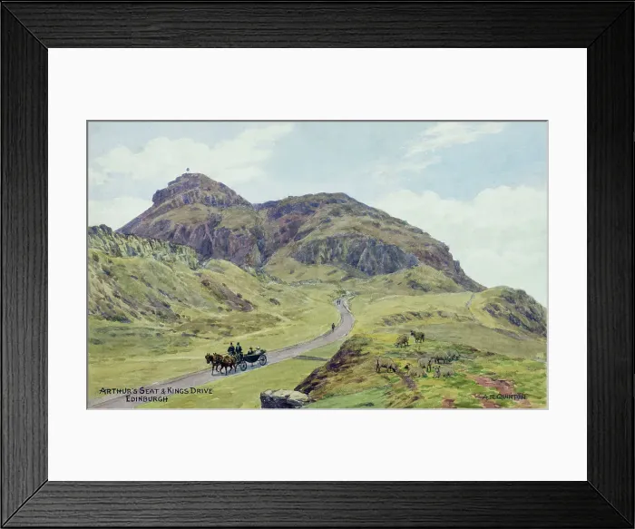 Framed Print : Arthur's Seat and King's Drive, Edinburgh, Scotland Framed Print : Arthur's Seat and King's Drive, Edinburgh, Scotland