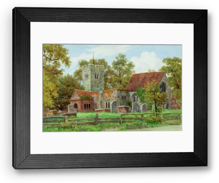 Framed Print : Old Church, Chingford, Epping Forest, Essex Framed Print : Old Church, Chingford, Epping Forest, Essex