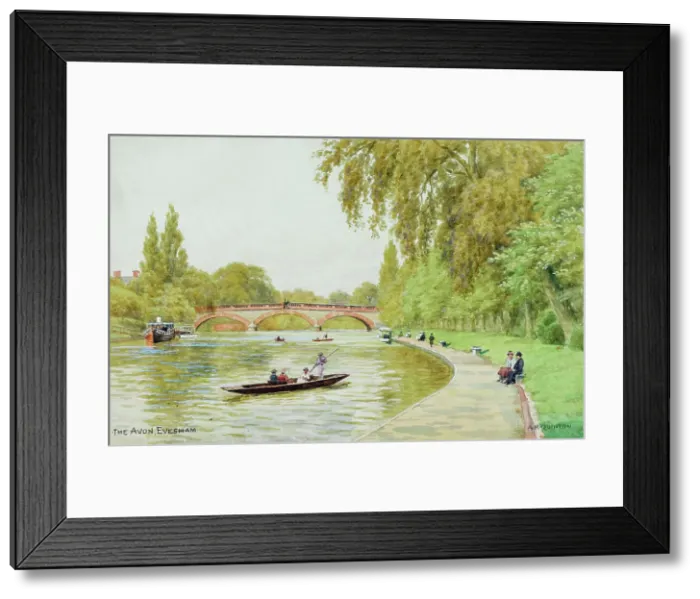 Framed Print : River Avon at Evesham, Worcestershire Framed Print : River Avon at Evesham, Worcestershire