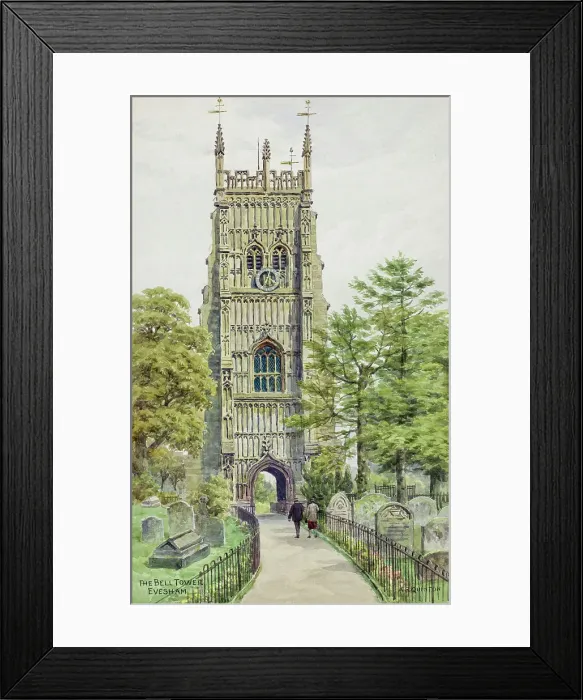 Framed Print : Bell Tower, Evesham, Worcestershire Framed Print : Bell Tower, Evesham, Worcestershire