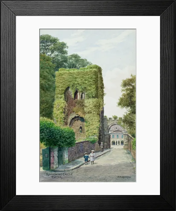 Framed Print : Rougemont Castle, Exeter, Devon Framed Print : Rougemont Castle, Exeter, Devon