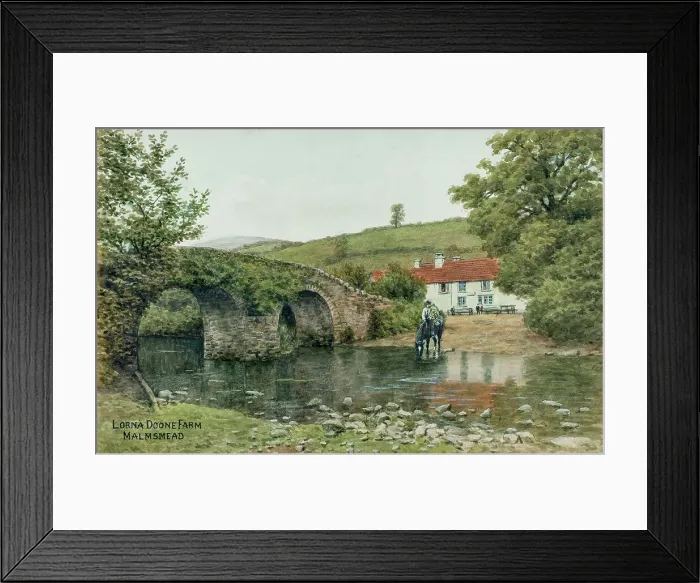 Framed Print : Lorna Doone Farm, Malmsmead, Exmoor, Somerset Framed Print : Lorna Doone Farm, Malmsmead, Exmoor, Somerset