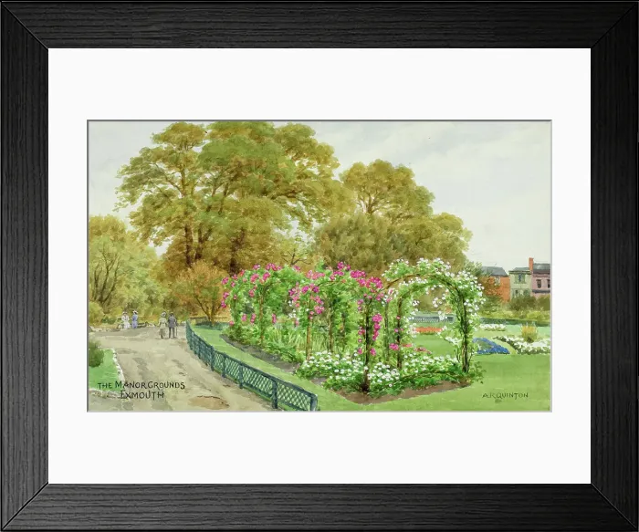 Framed Print : Manor Grounds, Exmouth, Devon Framed Print : Manor Grounds, Exmouth, Devon
