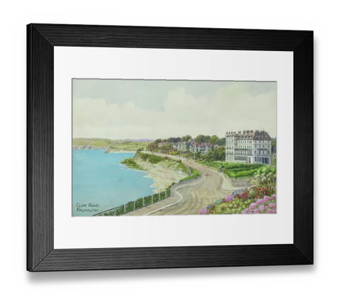 Framed Print : Cliff Road, Falmouth, Cornwall Framed Print : Cliff Road, Falmouth, Cornwall