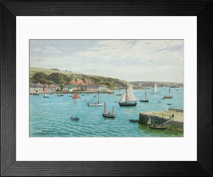 Framed Print : Flushing near Falmouth, Cornwall Framed Print : Flushing near Falmouth, Cornwall