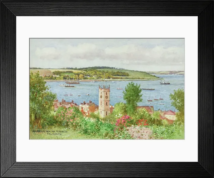 Framed Print : Harbour, Falmouth, Cornwall Framed Print : Harbour, Falmouth, Cornwall
