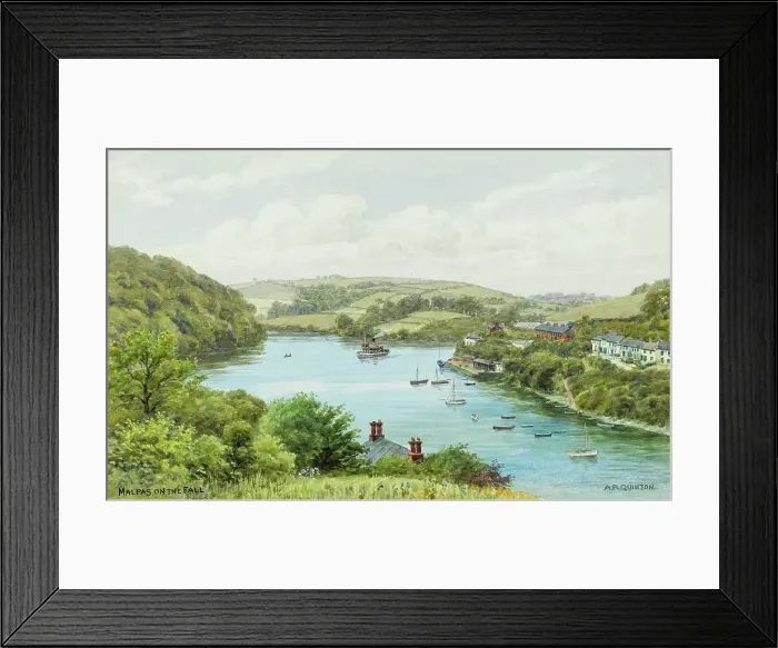 Framed Print : Malpas on the Fall, near Falmouth, Cornwall Framed Print : Malpas on the Fall, near Falmouth, Cornwall