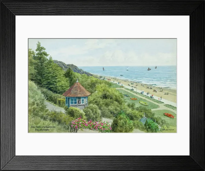 Framed Print : Spa Pavilion Gardens, Felixstowe, Suffolk Framed Print : Spa Pavilion Gardens, Felixstowe, Suffolk