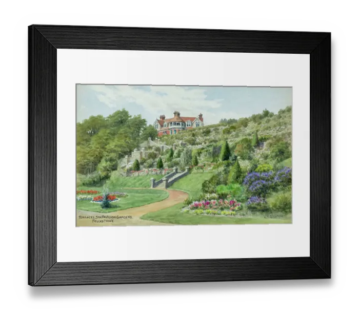 Framed Print : Terraces, Spa Pavilion Gardens, Felixstowe, Suffolk Framed Print : Terraces, Spa Pavilion Gardens, Felixstowe, Suffolk