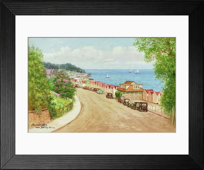 Framed Print : Felixstowe, Suffolk, viewed from Bath Hill Framed Print : Felixstowe, Suffolk, viewed from Bath Hill