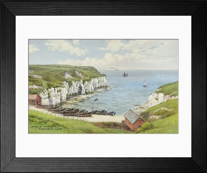 Framed Print : North Landing, Flamborough, North Yorkshire Framed Print : North Landing, Flamborough, North Yorkshire