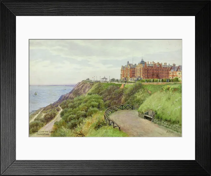 Framed Print : Hotels on the Leas, Folkestone, Kent Framed Print : Hotels on the Leas, Folkestone, Kent