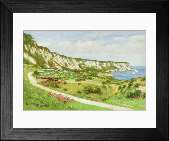 Framed Print : The Warren, Folkestone, Kent Framed Print : The Warren, Folkestone, Kent