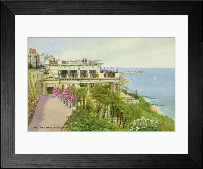 Framed Print : Leas Cliff Hall, Folkestone, Kent Framed Print : Leas Cliff Hall, Folkestone, Kent