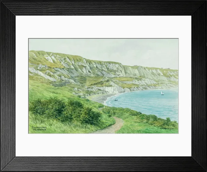 Framed Print : The Warren, Folkestone, Kent Framed Print : The Warren, Folkestone, Kent