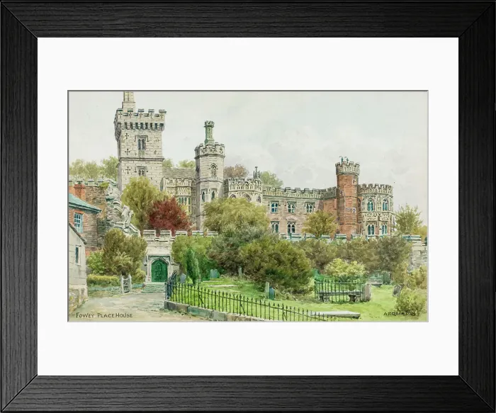 Framed Print : Place House, Fowey, Cornwall Framed Print : Place House, Fowey, Cornwall
