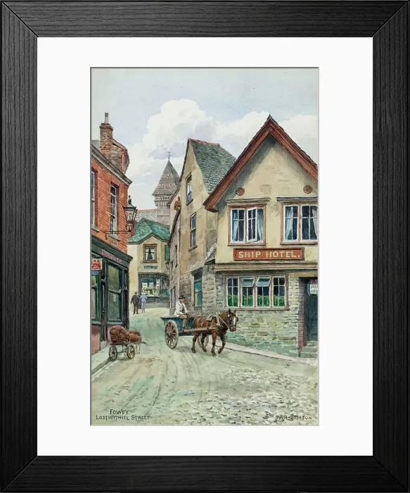 Framed Print : Lostwithiel Street, Fowey, Cornwall Framed Print : Lostwithiel Street, Fowey, Cornwall