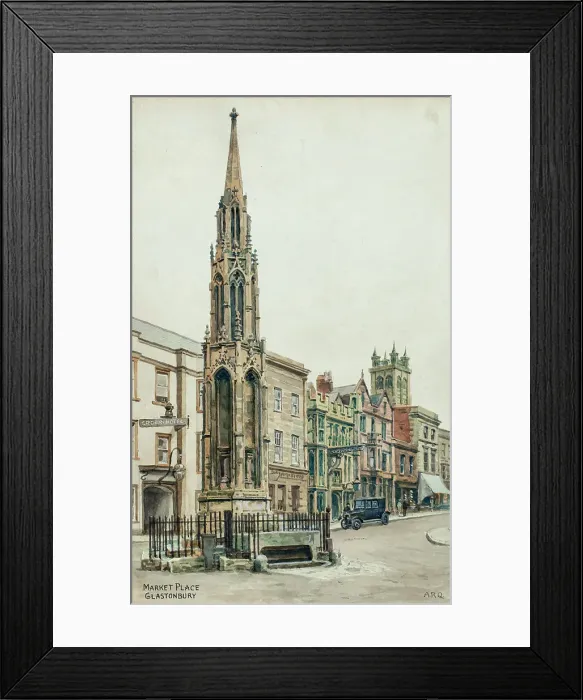 Framed Print : Market Place, Glastonbury, Somerset Framed Print : Market Place, Glastonbury, Somerset