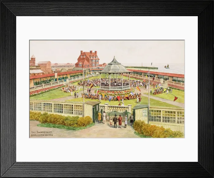Framed Print : Bandstand, Gorleston-on-Sea, Norfolk Framed Print : Bandstand, Gorleston-on-Sea, Norfolk