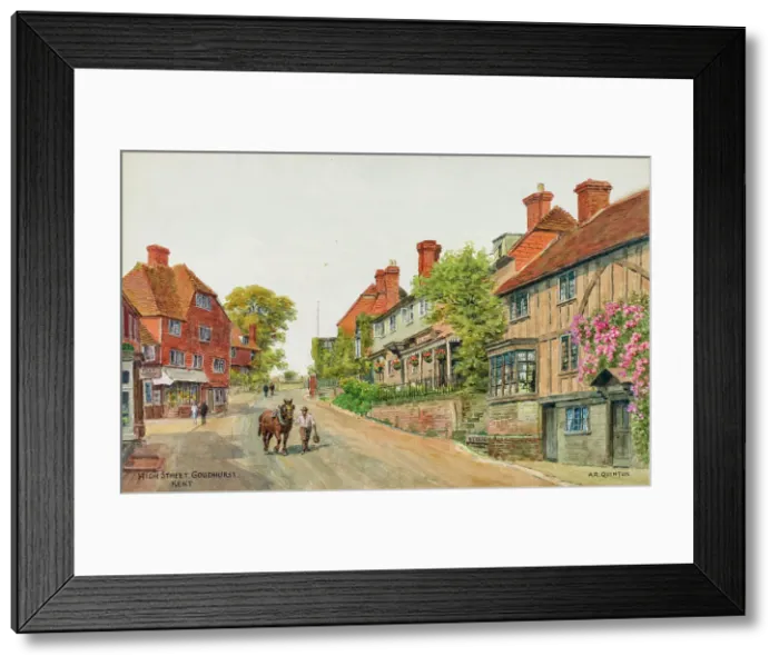 Framed Print : High Street, Goudhurst, Kent Framed Print : High Street, Goudhurst, Kent