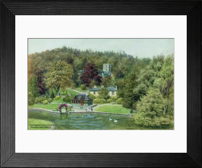 Framed Print : Ornamental Grounds, Grange over Sands, Morecambe Bay Framed Print : Ornamental Grounds, Grange over Sands, Morecambe Bay