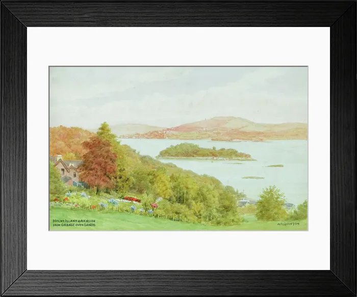 Framed Print : Holme Island and Arnside, Grange over Sands, Morecambe Bay Framed Print : Holme Island and Arnside, Grange over Sands, Morecambe Bay