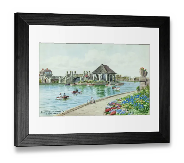 Framed Print : Boating Lake, North Drive, Great Yarmouth, Norfolk Framed Print : Boating Lake, North Drive, Great Yarmouth, Norfolk