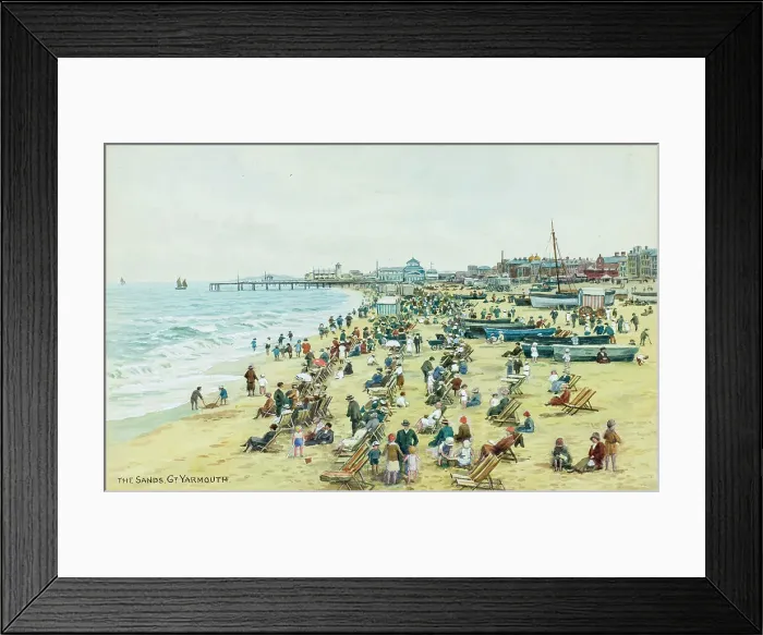 Framed Print : Beach at Great Yarmouth, Norfolk Framed Print : Beach at Great Yarmouth, Norfolk