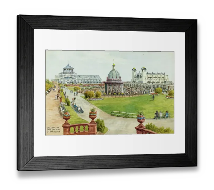 Framed Print : Wellington Pier Gardens, Great Yarmouth, Norfolk Framed Print : Wellington Pier Gardens, Great Yarmouth, Norfolk