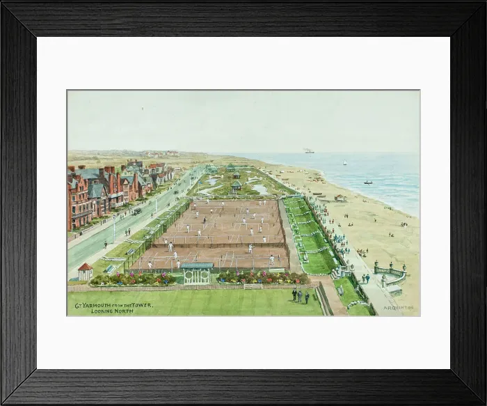 Framed Print : Great Yarmouth, Norfolk, looking north from Tower Framed Print : Great Yarmouth, Norfolk, looking north from Tower