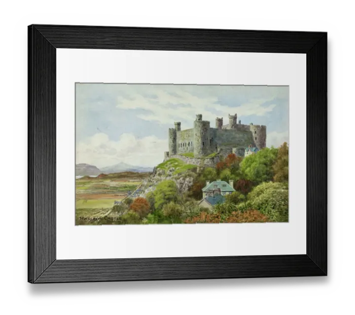Framed Print : Harlech Castle, Gwynedd, Wales Framed Print : Harlech Castle, Gwynedd, Wales