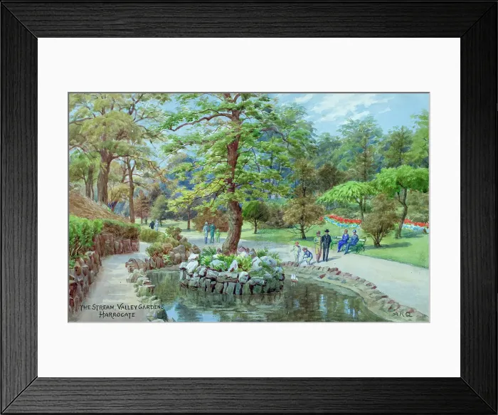 Framed Print : The Stream, Valley Gardens, Harrogate, North Yorkshire Framed Print : The Stream, Valley Gardens, Harrogate, North Yorkshire
