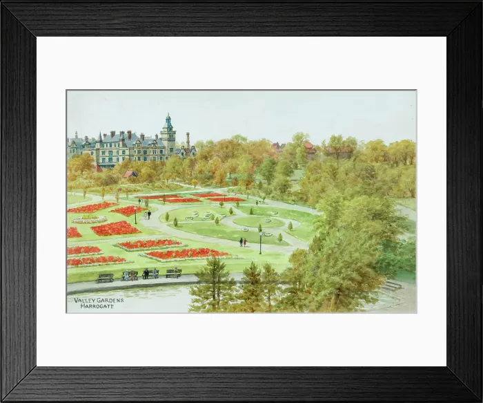 Framed Print : Valley Gardens, Harrogate, North Yorkshire Framed Print : Valley Gardens, Harrogate, North Yorkshire