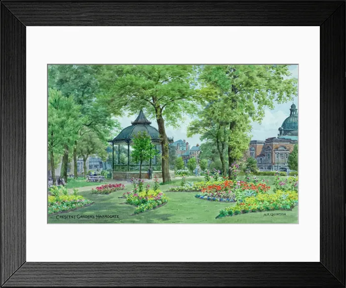 Framed Print : Crescent Gardens, Harrogate, North Yorkshire Framed Print : Crescent Gardens, Harrogate, North Yorkshire