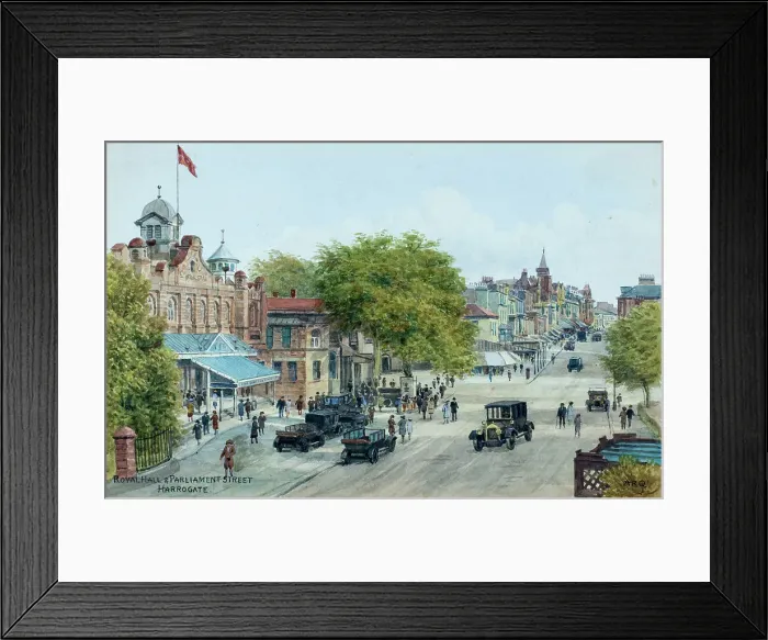 Framed Print : Royal Hall and Parliament Street, Harrogate, North Yorkshire Framed Print : Royal Hall and Parliament Street, Harrogate, North Yorkshire