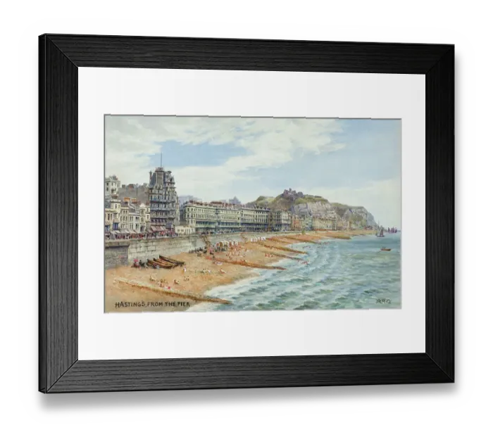 Framed Print : Hastings, East Sussex, viewed from the Pier Framed Print : Hastings, East Sussex, viewed from the Pier