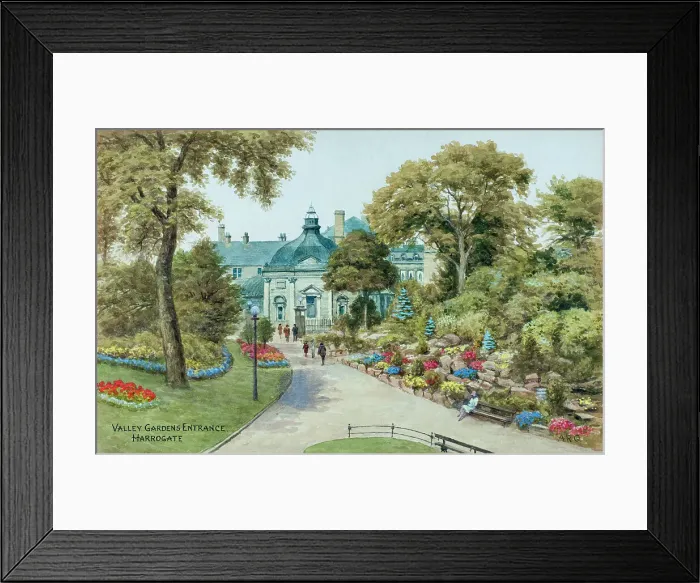 Framed Print : Valley Gardens Entrance, Harrogate, North Yorkshire Framed Print : Valley Gardens Entrance, Harrogate, North Yorkshire