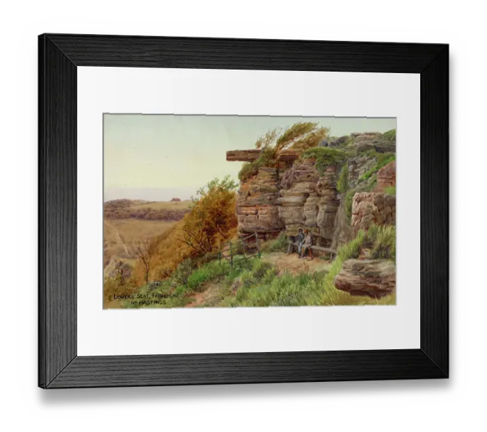 Framed Print : Lovers Seat, Fairlight, near Hastings, East Sussex Framed Print : Lovers Seat, Fairlight, near Hastings, East Sussex