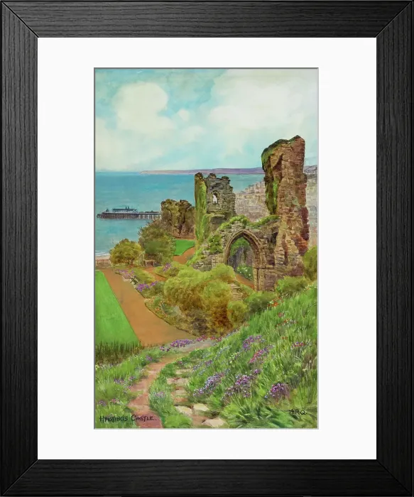 Framed Print : Hastings Castle, Hastings, East Sussex Framed Print : Hastings Castle, Hastings, East Sussex