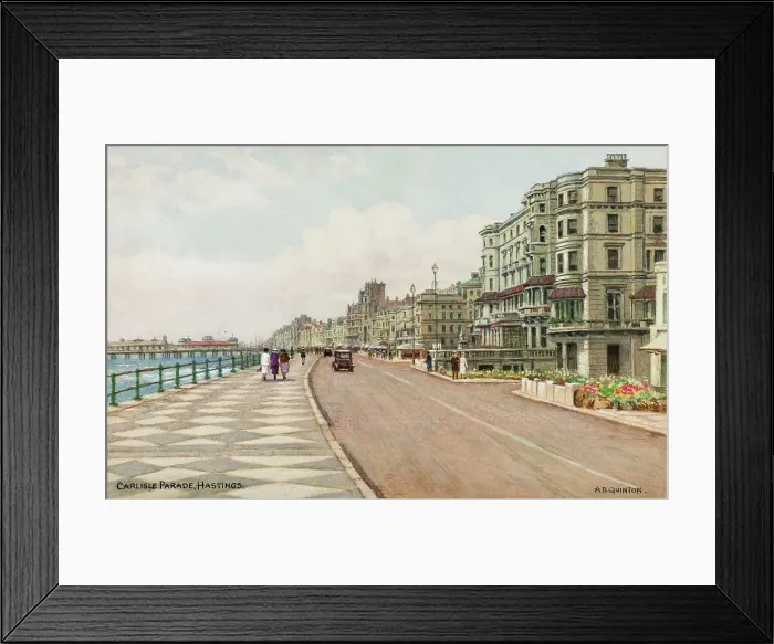 Framed Print : Carlisle Parade, Hastings, East Sussex Framed Print : Carlisle Parade, Hastings, East Sussex
