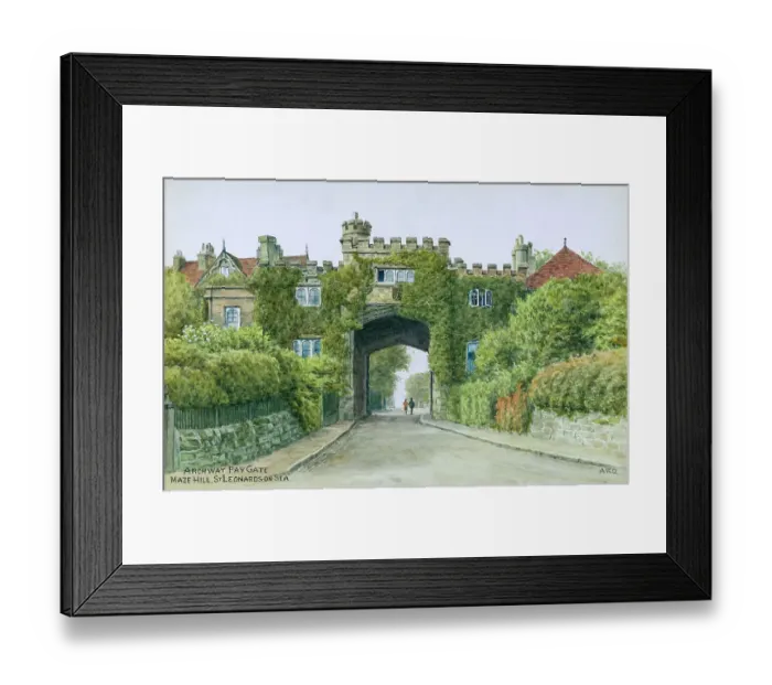 Framed Print : Archway Paygate, Maze Hill, Hastings, East Sussex Framed Print : Archway Paygate, Maze Hill, Hastings, East Sussex