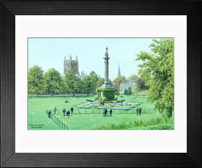 Framed Print : Castle Green, Hereford, Herefordshire Framed Print : Castle Green, Hereford, Herefordshire