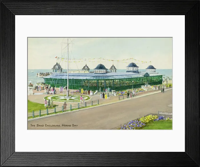 Framed Print : Band Enclosure, Herne Bay, Kent Framed Print : Band Enclosure, Herne Bay, Kent