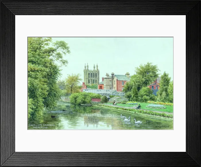 Framed Print : Cantilupe Gardens, Hereford, Herefordshire Framed Print : Cantilupe Gardens, Hereford, Herefordshire