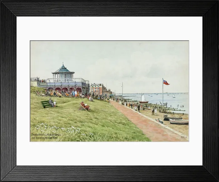 Framed Print : Bandstand and King's Hall, The Downs, Herne Bay, Kent Framed Print : Bandstand and King's Hall, The Downs, Herne Bay, Kent